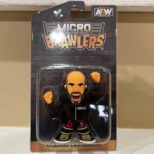 AEW Claudio Castagnoli Micro Brawler Action Figure Toy